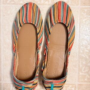Tieks Multicolor Striped Flats